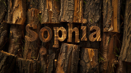 Wooden Oak personalized postcard perfect for decor.の素材