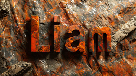 Orange Marble personalized postcard perfect for decor.の素材