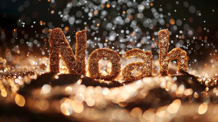 Glitter personalized postcard perfect for decor.の素材