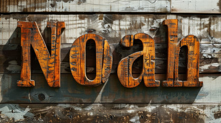 Personalized postcard perfect for decor created in Vintage Typography.の素材
