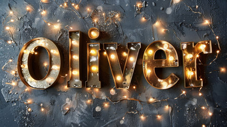 Beige LED personalized postcard perfect for decor.の素材