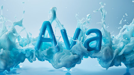 Blue Slime personalized name postcard perfect for decor.の素材