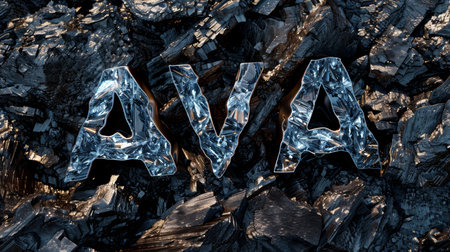 Obsidian Stone personalized name postcard perfect for decor.の素材