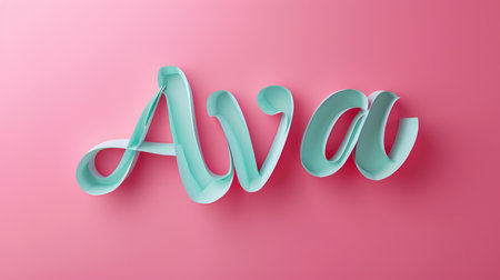 Paper personalized name postcard perfect for decor.の素材