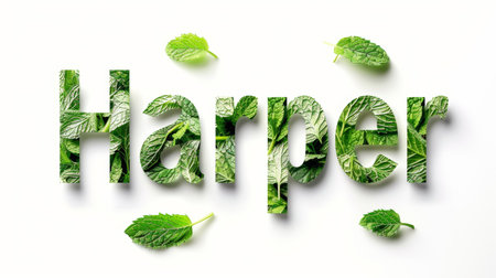 Personalized postcard perfect for decor created in Mint Typography.の素材