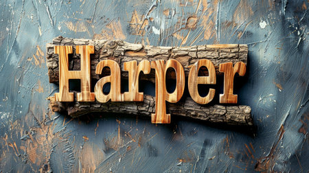 Wooden Teak personalized name postcard perfect for decor.の素材