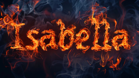 Orange personalized name postcard perfect for decor.の素材