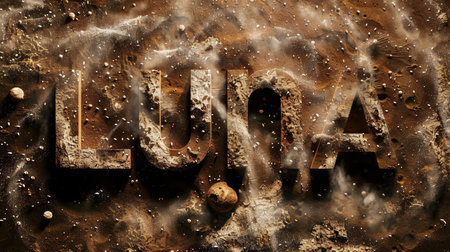 Brown Slime personalized name postcard perfect for decor.の素材