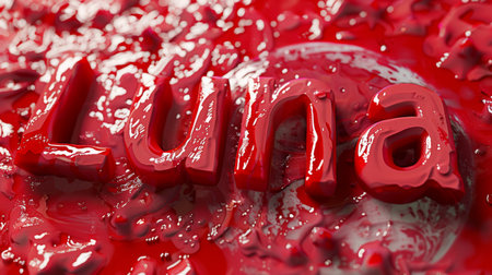 Red Slime personalized name postcard perfect for decor.の素材