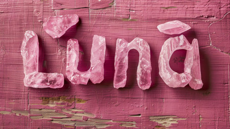 Rose Quartz Crystal personalized name postcard perfect for decor.の素材
