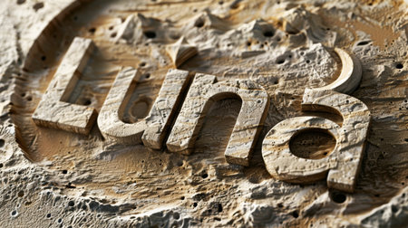 Sandstone personalized name postcard perfect for decor.の素材