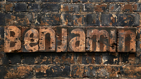 Ancient Brick personalized name postcard perfect for decor.の素材