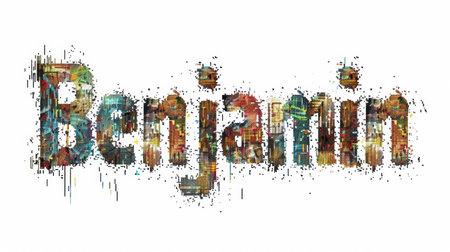 Personalized postcard perfect for decor created in Pixel Typography.の素材