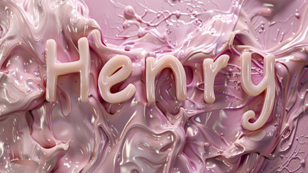 Beige Slime personalized name postcard perfect for decor.の素材