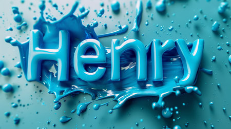 Blue Glossy Surface personalized name postcard perfect for decor.の素材