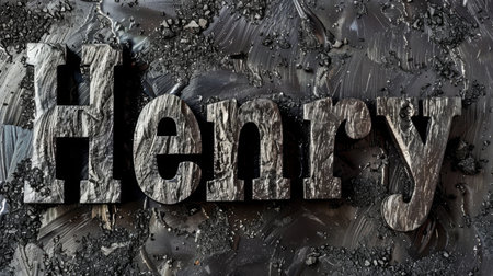 Coal personalized name postcard perfect for decor.の素材