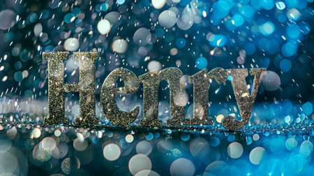 Glitter personalized name postcard perfect for decor.の素材