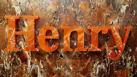 Orange Marble personalized name postcard perfect for decor.の素材