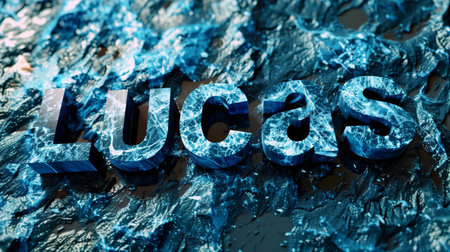 Blue Marble personalized name postcard perfect for decor.の素材