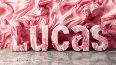 Rose Marble personalized name postcard perfect for decor.の素材