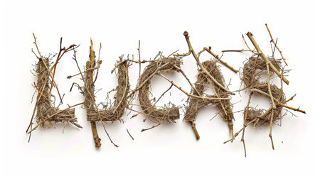 Personalized postcard perfect for decor created in Willow Twig Letters.の素材