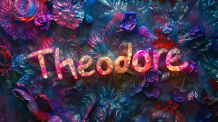 Opal Crystal personalized name postcard perfect for decor.の素材