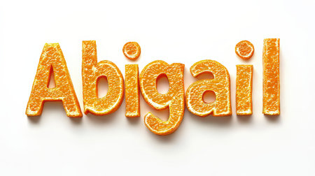 Personalized postcard perfect for decor created in Orange Typography.の素材