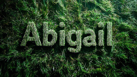 Turf personalized name postcard perfect for decor.の素材