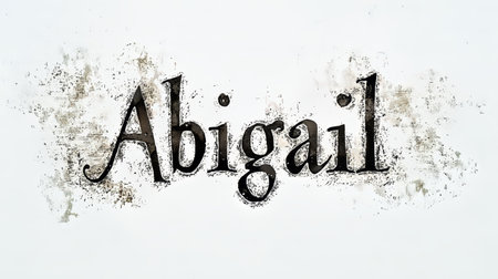 Personalized postcard perfect for decor created in Uncial Calligraphy.の素材