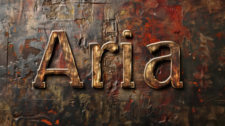 Bronze personalized name postcard perfect for decor.の素材