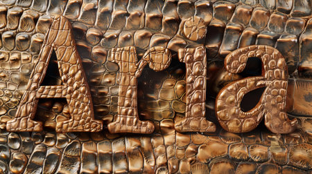 Crocodile Skin personalized name postcard perfect for decor.の素材
