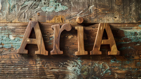 Wooden Teak personalized name postcard perfect for decor.の素材
