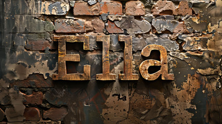 Ancient Brick personalized name postcard perfect for decor.の素材