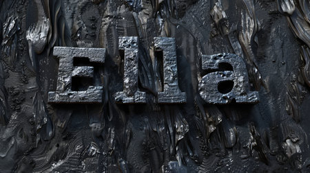 Coal personalized name postcard perfect for decor.の素材