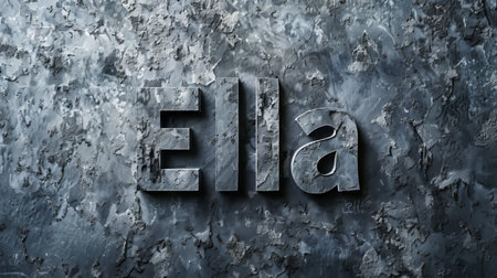 Grey personalized name postcard perfect for decor.の素材