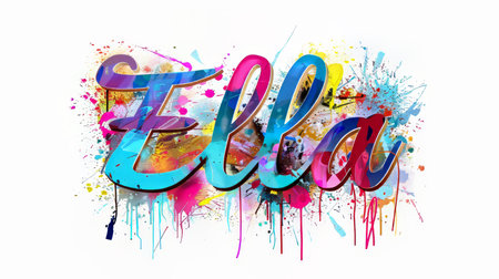 Personalized postcard perfect for decor created in Graffiti Calligraphy.の素材