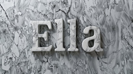 Grey Marble personalized name postcard perfect for decor.の素材