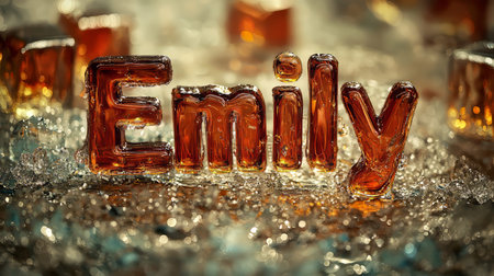 Brown Glass personalized name postcard perfect for decor.の素材
