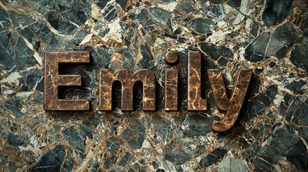 Brown Marble personalized name postcard perfect for decor.の素材