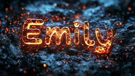 Fire Opal Crystal personalized name postcard perfect for decor.の素材