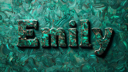 Malachite Crystal personalized name postcard perfect for decor.の素材