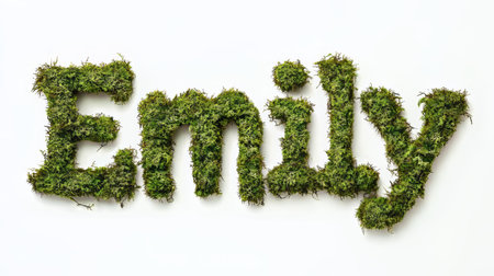 Moss personalized name postcard perfect for decor.の素材