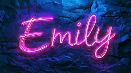 Personalized postcard perfect for decor created in Neon Calligraphy.の素材