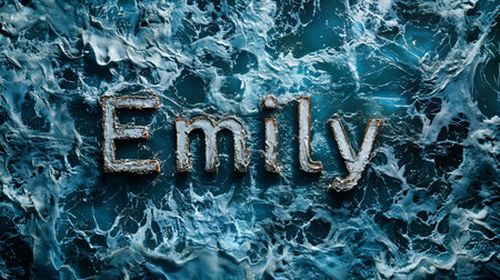 Ocean Water personalized name postcard perfect for decor.の素材