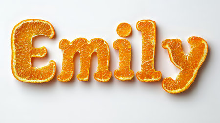Personalized postcard perfect for decor created in Orange Typography.の素材