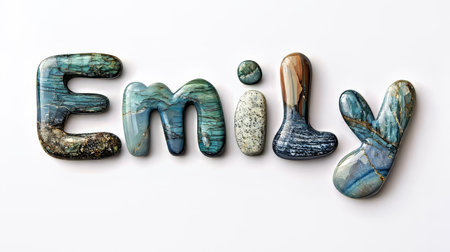 Personalized postcard perfect for decor created in Pebble Letters.の素材