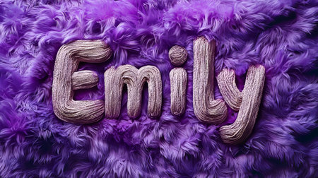 Violet Fur personalized name postcard perfect for decor.の素材