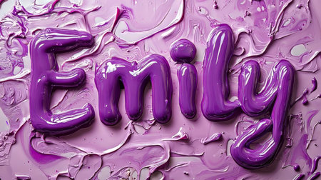 Violet Slime personalized name postcard perfect for decor.の素材