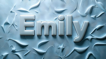 White Glossy Surface personalized name postcard perfect for decor.の素材