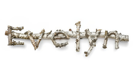 Personalized postcard perfect for decor created in Birch Twig Letters.の素材
